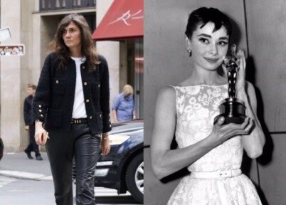 TREKKES FRAM: Emmanuelle Alt og Audrey Hepburn er blant kvinnene som Meghan Markle tidligere har trukket fram som sine stilikon. Får vi se den kommende hertuginnen i en kjole a la denne Givenchy-kreasjonen Hepburn har på seg her? Foto: NTB scanpix TREKKES FRAM: Emmanuelle Alt og Audrey Hepburn er blant kvinnene som Meghan Markle tidligere har trukket fram som sine stilikon. Får vi se den kommende hertuginnen i en kjole a la denne Givenchy-kreasjonen Hepburn har på seg her? Foto: NTB scanpix